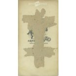 circa 1900 - Alajos Klapok, photography studio, Arad. Portrait photo of a talented middle-aged man.  Cabinet card / CDV photo / hardback photo. (2792005)