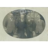 Men, group portrait outdoors. Original, paper image. (2792013)