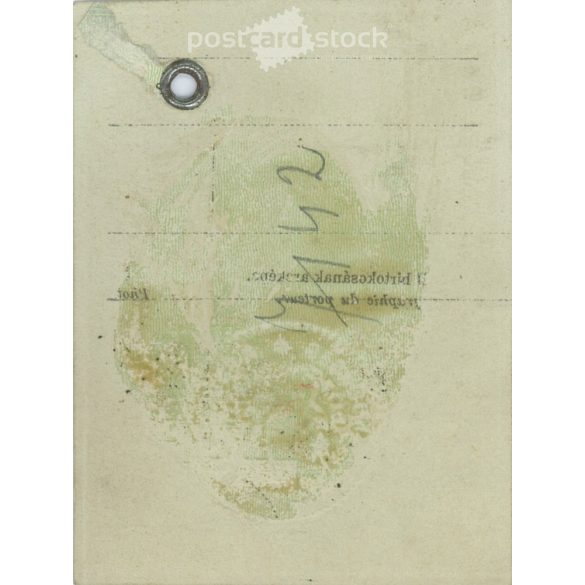 Portrait photo of young man. Original, small ID picture, paper picture. (2792021)