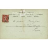 1907 - Színház fajta. Párizs. Eredeti papírkép, színezett fotólap, képeslap. (2792033)