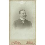 Jos Ruby Photography Studio, Germany, Trier. Portrait photo of young male official.  Cabinet card / CDV photo / hardback photo. (2792037)