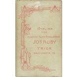 Jos Ruby Photography Studio, Germany, Trier. Portrait photo of young male official.  Cabinet card / CDV photo / hardback photo. (2792037)