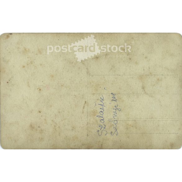 1Full-length studio photo of a pair of twins. Original paper image. Colored photo sheet, postcard. 1910s. (2792042)