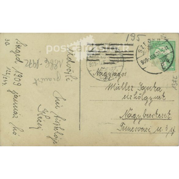 1909 - Elvyn Myrtle (born 1887-1975) American pianist and composer, antique original GERLACH photo postcard. Original paper image. Photo sheet (2792045)