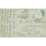 1908 - German silent film actress Emmy Wehlen. Hat fashion. Colored photo sheet, postcard. (2792047)