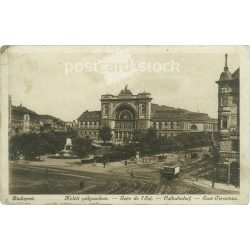   1928 - Budapest. East railway station. Photo sheet, postcard. (2792059)