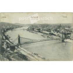   1914 - Budapest. View. Black and white photo sheet, postcard. (2792064)