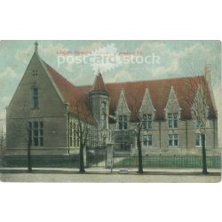 Albright, Library. Colored photo sheet, postcard. (2792066)