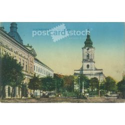   1918 - Szatmárnémeti. Reformed Church. Colored photo sheet, postcard. (2792079)