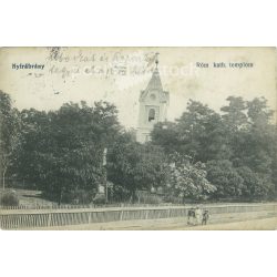   1921 - Nyírábrány. Roman Catholic Church. Black and white photo sheet, postcard. (2792083)