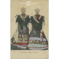   1914 - Matyó Mezőkövesdi folk costume. Colored photo sheet, postcard. (2792088)