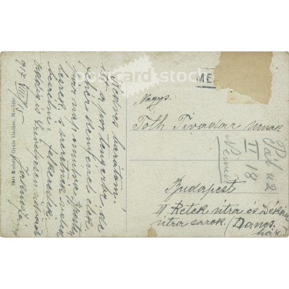 1908 - View of Mezőtúr. Colored photo sheet, postcard. (2792089)