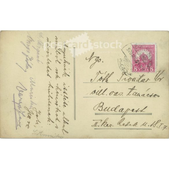 1926 - View of Jászalsószentgyörgy. Black and white photo sheet, postcard. (2792090)