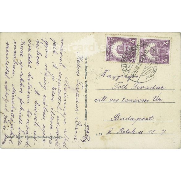 1929 - Jászalsószentgyörgy. Zagyva detail. Black and white photo sheet, postcard. (2792092)