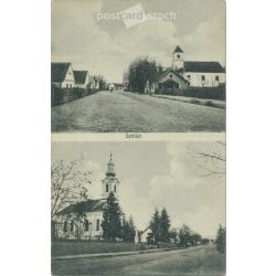   1916 – Szólád. Main Street. Black and white photo sheet, postcard. (2792093)