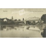 1921 - Mezőtúr, part of the Berettyó river bank. Black and white photo sheet, postcard. (2792096)