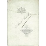 Late 1800s. Max Balde photography studio, Salzburg. Studio portrait of a middle-aged gentleman.  Cabinet card / CDV photo / hardback photo. (2792103)