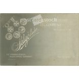 Early 1900s. Photography studio of Sándor Salgó, Budapest. Full-length studio photo. A little girl with a baby in an elegant outfit, with a bow in her hair.  Cabinet card / CDV photo / hardback photo. (2792119)