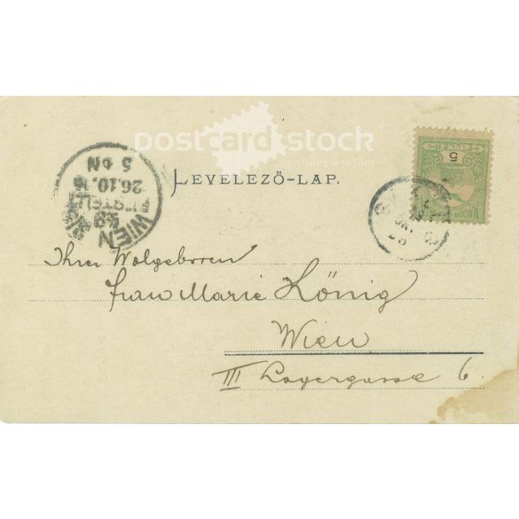 1906 - Siklós, Gyüdi út. Published by Mariska Feiler, Siklós. Black and white photo sheet, postcard. (2792125)