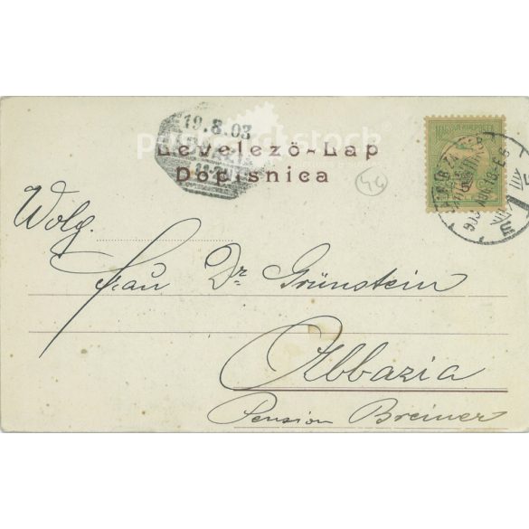 1903 - Zagreb. Black and white photo sheet, postcard. (2792126)