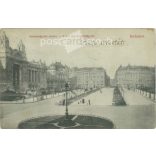 1906 - Budapest, detail of Szabadság Square. Black and white photo sheet, postcard. (2792130)