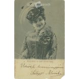 1901 - Arad, Felhő-Rózsi, member of the Arad theater. Published by Izsó Kerpel. Black and white photo sheet. (2792137)