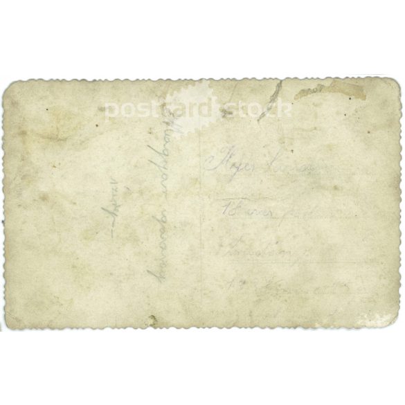 1938 - Celebratory party with soldiers. Zsadány. Sándor Ilyés is 18 years old. Black and white photo sheet, postcard. (2792138)