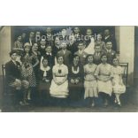 1936 - Dance school memory. Black and white photo sheet, postcard. (2792139)