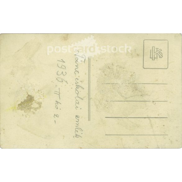 1936 - Dance school memory. Black and white photo sheet, postcard. (2792139)