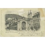 1898 - Greetings from Carlsbad, Bohemia. Black and white photo sheet, postcard. (2792141)
