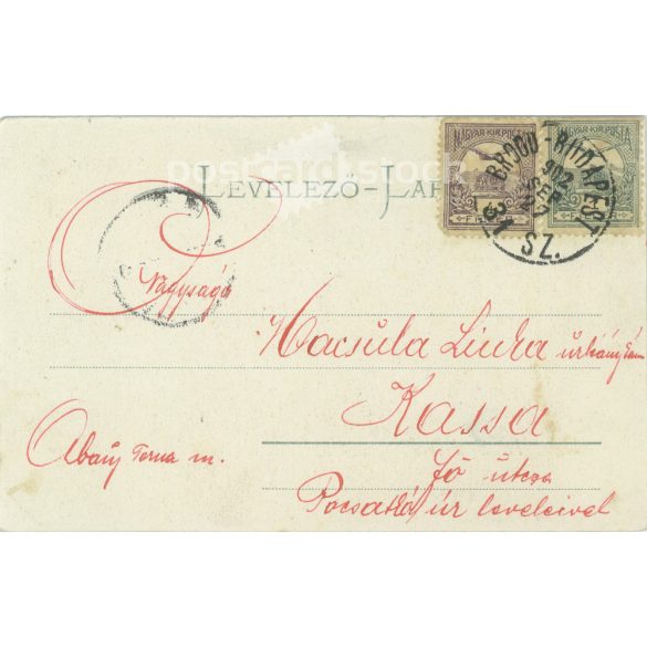 1902 - Greetings from Siklós. Colored photo sheet, postcard. (2792142)