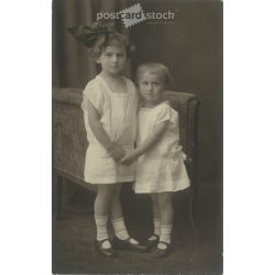   1910s. A pair of brothers. Photofilm, the work of Transsylvania Rt. Black and white photo sheet, postcard. (2792153)