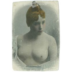   Early 1920s. Erotic photo. Colored photo sheet, reproduction. (2792154)