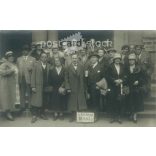 1926 - Karlsbad. Group of vacationing tourists. Black and white photo sheet, postcard. (2792166)