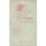 Early 1900s - Studio portrait of a middle-aged man. Produced by Ödön Békei’s photography studio in Budapest.  Cabinet card / CDV photo / hardback photo. (2792183)