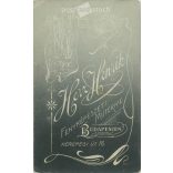 1905 - Studio portrait of Jenő Robor. It was made by Henrik Herz’s photography studio in Budapest.  Cabinet card / CDV photo / hardback photo. (2792185)