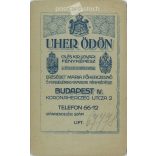 1922 - Studio portrait of a young woman. Produced by Ödön Uher’s photography studio in Budapest.  Cabinet card / CDV photo / hardback photo. (2792191)