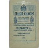 1920s - Studio portrait of a young woman. Produced by Ödön Uher’s photography studio in Budapest.  Cabinet card / CDV photo / hardback photo. (2792192)