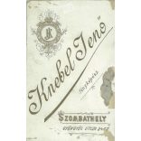 Early 1900s - Studio photo of an elegant young woman. Produced by Jenő Knebel, photography studio, Szombathely. Cropped photo.  Cabinet card / CDV photo / hardback photo. (2792205)