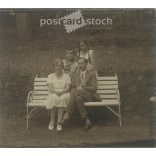 Family photo in the park. Recorded in Hungary in the 1930s. Its maker is unknown. Original paper image. (2792213)