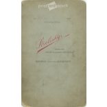 Early 1900s. Man with walking stick, hat, studio shot. It was made by Sterlisky’s photography studio in Budapest. Original  Cabinet card / CDV photo / hardback photo. (2792234)