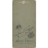 Early 1900s. Full-length studio shot of a married couple. Produced by Hahn Kirchgeorg’s photographic studio, Nuremberg. Original  Cabinet card / CDV photo / hardback photo. (2792236)