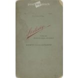 Early 1900s. Man in uniform with cigarette, studio shot. It was made by Sterlisky’s photography studio in Budapest. Original  Cabinet card / CDV photo / hardback photo. (2792237)