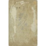 Early 1900s. young men and women sitting around a table. Wilhelm Herter photography studio, Schassburg (Segesvár). Original  Cabinet card / CDV photo / hardback photo. (2792246)