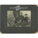 1890s. Family of eight, Henrik Haber photography studio, Szombathely. Original, cashiered paper photography. (2792252)