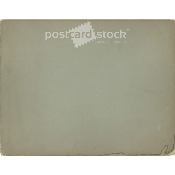 1910s. Group photo of workers outdoors. Its maker is unknown. Original, cashiered paper image. (2792260)