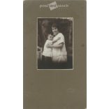 1910s. Mother with her child, studio shot. Made in the photographic studio of Homonnai, Makó. Original, cashiered paper image. (2792264)