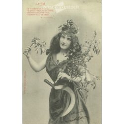   1900 - French, cheerful photo magazine. Published by BERGERET & Cie NANCY. Photo sheet, postcard. (2792273)