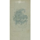 Early 1900s. Portrait of an unknown man. It was taken in Ödön Uher’s photography studio. Budapest. Original  Cabinet card / CDV photo / hardback photo. (2792281)