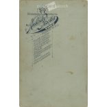 Late 1890s. Studio recording of an unknown couple. It was made in Gizella Kulcsár photography studio. In Vác. Original  Cabinet card / CDV photo / hardback photo. (2792282)